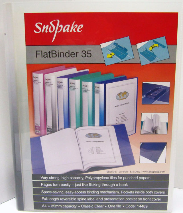 Picture of 5608 SNOPAKE FLAT BINDER 35 EASY ACCESS FILE 35MM CAPACITY